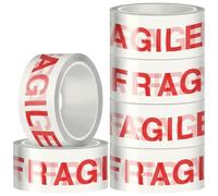Parcel Tape, 6 Rolls Packing Tape Strong Heavy Duty Fragile Tape 48mm x 66m For Packing Boxes Packaging Tape Moving tape Parcel Tape Strong Fragile, Packing Tape Strong for Moving House