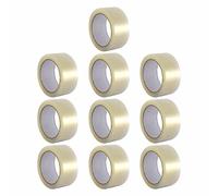 Parcel Tape Heavy Duty Packing Tape 48MM x 66M 2 inch Packaging Tape Cellotape Strong Adhesive Tape For Packing Shipping Wrapping Cardboard Boxes Moving Homes Office Warehouse (Clear, 10)