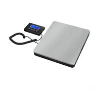 Parcel Weighing Scale 180Kg Stainless Steel Platform Blue Backlit LCD Tare Data Hold Kg Lb Oz Auto Power Off
