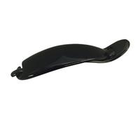 Parcelona French Large 4 1/2" Barrette Clip Strong Hold, No-Slip Grip, Durable Metal Free Clasp Hair Accessory for Women & Girls (Black)