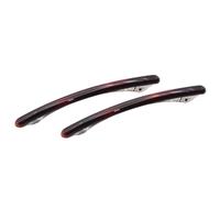 Parcelona French Skinny Rounded Large 4” Tortoise Shell Celluloid Automatic Set of 2 Hair Clip Barrettes No Slip Grip Styling Women Accessories Girls Hair Clips, Made in France