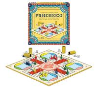 Parcheesi Royal Edition by Winning Moves Games USA, Classic Family Favorite Featuring Charming Artwork, Tokens and dice Cups for 2-4 Players, Ages 8+ (6106)
