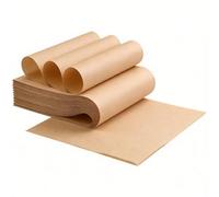 Parchment Paper Baking Sheets 200 Pack, Precut 23x33cm Unbleached Non Stick Greaseproof Baking Paper, Double-Sided Silicone, Oven/Microwave/Air Fryer Safe to 230°C for Cookies Pizza Bread Roasting