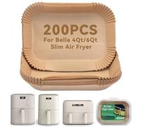 Parchment Paper for bella 4Qt Slim Air Fryer, 200pcs Air Fryer Liners for bella 6Qt Slim Air Fryer