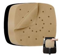 Parchment Paper Sheets, Extra Large Natural Unbleached Square Air Fryer Paper Liners, for Toaster Ovens, Large Oven Trays and Pans, 9.3 x 9.3 inch