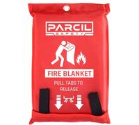Parcil Distribution Emergency Fire Blanket | Kitchen Fire Blanket UK British Standard | Fireguard Blanket for Home Fire Protection & Home Safety