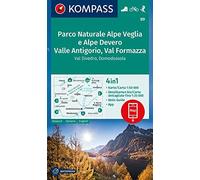 Parco Nat. Alpe Veglia,..Domodossola 89 wp kompassD/I/E+AG (89): 4in1 Wanderkarte mit Aktiv Guide und Detailkarten inklusive Karte zur offline Verwendung in der KOMPASS-App. Fahrradfahren. Skitouren.