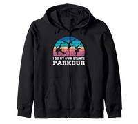 Parcour Parkour Freerunning Backflip Tee I Do my Own Stunts Zip Hoodie