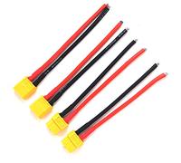 Pardarsey 2 Pair XT60 Connector Female/Male W/Housing 10CM Silicon Wire 14AWG