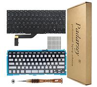 Pardarsey French Background Keyboard R閠roclair Clavier Fran鏰is with 80 PCE Screws Compatible with MacBook Pro Retina 15 Inch A1398 2013-2015 with Screwdriver