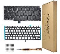 Pardarsey New Replacement UK Layout Backlit Keyboard Compatible For Macbook Pro 15" A1398 2013 2014 2015 Retina W/Screws With 80pcs screws + Screwdriver