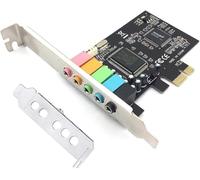 Pardarsey PCIe Sound Card, 5.1 Internal for PC Windows 7 with Low Profile Bracket, 3D Stereo PCI-e Audio Card, CMI8738 Chip 32/64 Bit Sound Card PCI Express Adapter