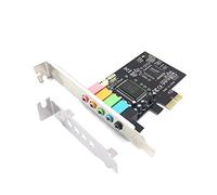 Pardarsey PCIe Sound Card, 5.1 Internal Sound Card for PC Windows 7 with Low Profile Bracket, 3D Stereo PCI-e Audio Card, CMI8738 Chip 32/64 Bit Sound Card PCI Express Adapter