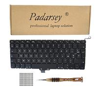Pardarsey Replacement Clavier Français Keyboard Compatible with MacBook Pro 16 Inch with Touch Bar A2141 Release 2019 + Keyboard Screws + Screwdriver