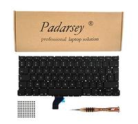Pardarsey Replacement French Keyboard Clavier Français with 80 PCE Screws Compatible with MacBook Pro Retina 13 Inch A1502 (Late 2013 - Early 2015) with Screwdriver