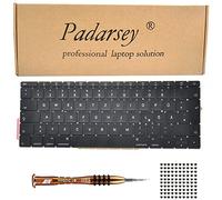 Pardarsey Replacement German QWERTZ Keyboard Compatible with MacBook Pro 13 Inch A1708 Without Touchpad Bar MacBookPro14,1 MacBookPro13,1 A1708 Late 2016 Mid 2017 with 80 Screws Screwdriver