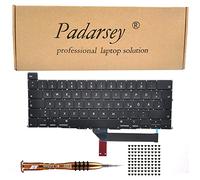 Pardarsey Replacement German QWERTZ Keyboard Compatible with MacBook Pro 16 Inch with Touch Bar A2141 Release 2019 + Keyboard Screws + Screwdriver