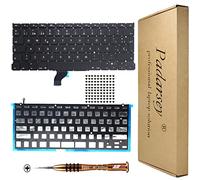 Pardarsey Replacement Spanish Español Background Keyboard Teclado Keyboard with 80 PCE Screws Compatible for MacBook Pro Retina 33 cm A1502 (Late 2013 Early 2015) with Screwdriver