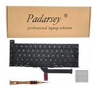 Pardarsey Replacement Spanish ESPAñOL Teclado Keyboard Compatible with MacBook Pro 16 Inch with Touch Bar A2141 Release 2019 + Keyboard Screws + Screwdriver