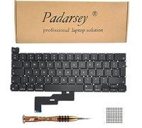 Pardarsey Replacement UK Layout Keyboard Compatible with MacBook Pro 13" A2338 2020 2022 UK Layout with Keyboard Screws and Screwdriver