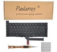Pardarsey Replacement UK Layout Keyboard Compatible with MacBook Pro 16 inch with Touch Bar A2141 Released 2019 UK Layout+Keyboard Screws+Screwdriver