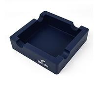 Pardo Silicone Ashtray for Large Cigars - Blue with Built-in 4X Cigar Holder for Outdoors