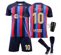 Pardofelis Children's Jersey Set, Children's Football Jersey, Outdoor Football Jersey, Football T-Shirt, Shorts, Socks and Shin Pads for Boys, Blue-23, 150-160