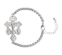Pardon Cross Catholic Bracelet for Women Men Saint Benedict Bracelet Miraculous Medal Bracelet La Cruz Del Perdon Catolica Crucifix Catholic Cross Catholic Medalla De San Benito Bracelet, 2XL, No