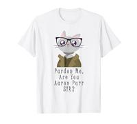 Pardon Me Are You Aaron Purr Sir? Hamilton Cat T-Shirt