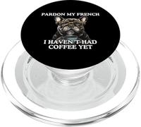 Pardon My French Funny French Bulldog Coffee PopSockets PopGrip for MagSafe