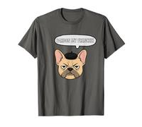 Pardon My Frenchie Grumpy French Bulldog Cartoon Expression T-Shirt