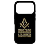 Pardon The Pun But Freemasonry - Masonic Freemason Case for iPhone 17 Pro