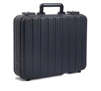 PAREKS Aluminum Alloy Suitcase, Portable Password Box,Combination Box Briefcase Metal Toolbox, Home Medical Kit Aluminum Safe (Color : Black, Size : 11in) (Color : Black, Size : 11in)