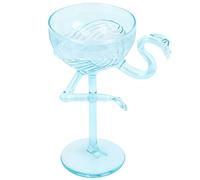 PAREKS Flamingo Glass Wine Cup Pink Cocktail Martini Goblet Glass Creative Champagne Glass Bar Glass Party Drinking Cup Hawaii Party Supply