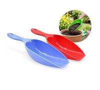 PARENCE. 2 x Plastic Scoops - Multipurpose Garden Shovels - Random Colours - Lightweight and Durable - Pack of 2