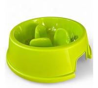PARENCE. - Anti Slime Bowl for Dogs and Cats - 1 Litre Plastic Bowl Feeding Delay Bloating and Obesity Prevention - Random Color