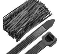PARENCE. - Set of 100 Plastic Cable Ties - 100 Pieces, Serflex, Cable Ties, Rislan - Cable tie - 200 x 3.6 mm, Black