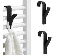 PARENCE.- Set of 2 Storage Hooks - Radiator, Towel Rack - 2 Pieces, Bathroom, Kitchen, Home - 9,5x6x2,5cm