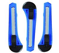 PARENCE - Set of 3 Functional Cutters - Blade Width 18 mm - Blade Lock - Cardboard Cutter, Paper - Daily use
