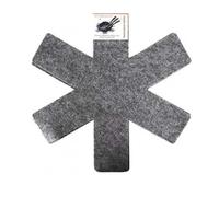 PARENCE. - Set of 6 Dividers of Pans and Rods - Scratch-Resistant, Organiser, Protection / 16 x 16 cm, Black