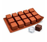 PARENCE Silicone Mould for 1.3" Cubes - Flexible Multi Cube Mould - Chocolate Ice Cube Cake Soap - Food Grade Silicone