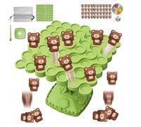 Parent Child Balance Game, Interactive Stacking Puzzle Toy, Durable Tree Board with Smooth Polished, Fun Tabletop Game for Family Play, Games with Creative Design, Activity for Boys Girls