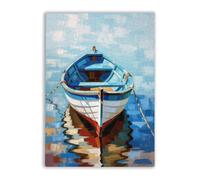 Parent-Child Jigsaw Puzzle 1000 Piece A Small Blue and White Rowboat Challenging Educational Toys Entertainment Retro Home Decoration Gifts