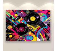 Parent-Child Jigsaw Puzzle 1000 Piece Electric Retro Beats Neon Colors Colorful Jigsaw Puzzles for Adults and Teens Puzzle Toys Wooden Gifts