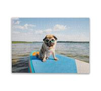 Parent-Child Puzzle 1000 Pieces It's a Paddle Board Time! Holiday Fun and Modern Summer Home Decor
