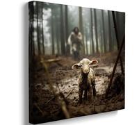 Parent-Child Puzzle 1000 Pieces Jesus and The Lamb Jesus Chases The Lost Lambs Christianity