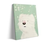 Parent-Child Puzzle 1000 Pieces Puppy Day Playful White Puppy Pet