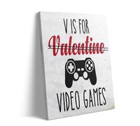 Parent-Child Puzzle 1000 Pieces Valentine's Day Fun Game Lover Design Comes with a Video Game Controller. A Unique Gift for a Gamer's Gaming Room on Valentine's Day.