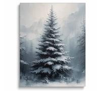 Parent-Child Puzzle 500 Pieces Christmas Tranquil Snow Forest Landscape Christmas and Holiday Room Entry Cabin is an for Seasonal Lovers and Nature Enthusiasts