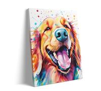 Parent-Child Puzzle 500 Pieces Golden Retriever Energetic and Playful Pet Lover Funny Cute Dog